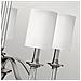 Lampadario A 5 Luci Multibraccio Finitura Nichel Spazzolato, E14 - Foto miniatura 4