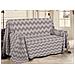 Telo Arredo Multiuso Linea Pensieri Delicati In 100% Cotone Dis Zig Zag 7672 Matrimoniale Beige - Foto miniatura 1