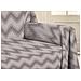 Telo Arredo Multiuso Linea Pensieri Delicati In 100% Cotone Dis Zig Zag 7672 Matrimoniale Beige - Foto miniatura 6