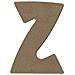 Lettera Maiuscola Z In Legno Mdf Per La Decorazione - 8 Cm - Foto miniatura 1