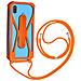 Cover Universale Smartphone Con Cordino, Angoli Bumper E Cavalletto Arancione - Foto miniatura 5