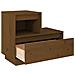 Comodini 2 Pz Miele 60x34x51 Cm In Legno Massello Di Pino - Foto miniatura 10