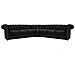 Divano Chesterfield Ad Angolo Chesterfield First Class - 3 Angolo 3 - Nero Opaco - Pelle - Foto miniatura 1