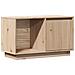 Mobile Porta Tv 74x35x44 Cm In Legno Massello Di Pino - Foto miniatura 2