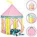 Tenda Da Gioco Per Bambini Rosa Con 250 Palline 100x100x127 Cm - Foto miniatura 1