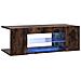 Mobile Porta Tv Con Luci Led Rovere Fumo 90x39x30 Cm - Foto miniatura 2
