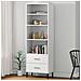 Libreria Con 2 Cassetti Bianco 60x35x180 Cm Legno Massello Oslo - Foto miniatura 1