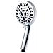 Soffione Doccia Con 10 Funzioni E Pistola A Spruzzo Silver - Foto miniatura 1
