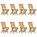 Sedie Da Giardino Pieghevoli 8pz 47x63x90cm Legno Massello Teak - Foto miniatura 2
