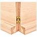 Ripiano a Parete 120x60x (2-6) cm Massello Rovere Non Trattato - Foto miniatura 3