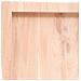 Ripiano a Parete 120x60x (2-6) cm Massello Rovere Non Trattato - Foto miniatura 5