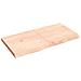 Ripiano a Parete 120x60x (2-6) cm Massello Rovere Non Trattato - Foto miniatura 1
