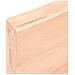 Ripiano a Parete 120x60x (2-6) cm Massello Rovere Non Trattato - Foto miniatura 9
