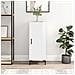 Credenza Bianco Lucido 34,5x34x90 Cm In Legno Multistrato - Foto miniatura 1