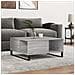 Tavolino Salotto Grigio Sonoma 80x80x36,5 Cm Legno Multistrato - Foto miniatura 1