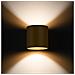 Lampada Da Parete Orbis 1 Oro Sl. 1181 - Minimalista Lampada Da Parete D'oro 10x10x12.5 Cm - Foto miniatura 3