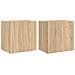 Mobili Tv Muro 2pz Rovere Sonoma 40,5x30x40cm Legno Multistrato - Foto miniatura 2