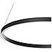 Lampadario A Sospensione Moderno Rim Alluminio Nero 1 Luce Led 51w - Foto miniatura 2