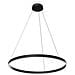 Lampadario A Sospensione Moderno Rim Alluminio Nero 1 Luce Led 51w - Foto miniatura 1