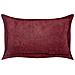Set Di 2 Cuscini Zinnia Velluto A Coste 47 X 27 Cm Bordeaux Tinta Unita - Foto miniatura 7