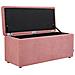 Ottomana Contenitore Tessuto Rosa Orem - Foto miniatura 3