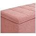 Ottomana Contenitore Tessuto Rosa Orem - Foto miniatura 5