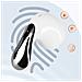 Auricolari Bluetooth In-ear Con Design A Goccia E Custodia, Bianco - Foto miniatura 3