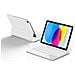 Custodia Protettiva Per Ipad Con Tastiera Bluetooth White Ipad Pro 11 M2 - Foto miniatura 4
