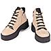 Beige Black Casual Closed Booties Stivaletti Daim [camoscio Sintetico /nabuk] Scarpe Donna Beige Eu 36, 948021/05-04 - Foto miniatura 3