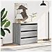 Cassettiera Angolare Grigio Sonoma 60x41x58cm Legno Multistrato - Foto miniatura 5