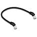 Cavo di rete RJ45 Cat. 6A S /FTP da 45° angolato verso il basso 0,5 m nero - Foto miniatura 2