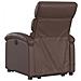 Poltrona Alzapersona Elettrica Reclinabile Marrone Similpelle - Foto miniatura 3