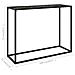 Tavolo Consolle Nero 100x35x75 Cm In Vetro Temperato - Foto miniatura 6