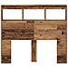 Testata Legno Vecchio Legno Massello di Recupero 120 x 17 x 102 cm - Foto miniatura 5