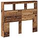 Testata Legno Vecchio Legno Massello di Recupero 120 x 17 x 102 cm - Foto miniatura 7