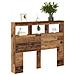 Testata Legno Vecchio Legno Massello di Recupero 120 x 17 x 102 cm - Foto miniatura 1