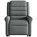 Poltrona Alzapersona Massaggi Reclinabile Grigio Scuro Tessuto - Foto miniatura 5