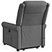 Poltrona Alzapersona Massaggi Reclinabile Grigio Scuro Tessuto - Foto miniatura 7