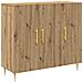 Sideboard Artisan Oak 90x34x80 cm in Legno Ingegnerizzato - Foto miniatura 1