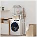 Mensola per lavatrice Bianco 63 x 27 x 136 cm Alluminio - Foto miniatura 2