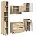 Set di mobili per il bagno 5 pcs rovere sonoma 30 x 35 x 192 cm - Foto miniatura 1