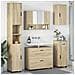 Set di mobili per il bagno 5 pcs rovere sonoma 30 x 35 x 192 cm - Foto miniatura 2