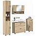 Set di mobili per il bagno 5 pcs rovere sonoma 30 x 35 x 192 cm - Foto miniatura 3