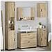 Set di mobili per il bagno 5 pcs rovere sonoma 30 x 35 x 192 cm - Foto miniatura 4