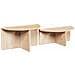 Tavolino da salotto 2 pcs Naturale 79 x 39.5 x 40 cm - Foto miniatura 5