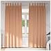 Tende con tende 2 pcs Marrone chiaro 225x140cm Poliestere - Foto miniatura 2