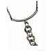 Collana A Cascata Con Cerchi Placcati Argento - Foto miniatura 4