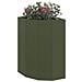 Vaso d'angolo Oliver verde 30 x 30 x 50 cm Acciaio - Foto miniatura 3