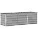 Fioriera Grigio chiaro 240 x 80 x 75 cm Acciaio - Foto miniatura 1