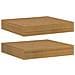 Scaffale da parete 2 pcs Beige 23 x 23,5 x 4 cm - Foto miniatura 1